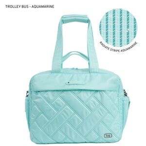 Lug Trolley Bus Radiant Stripe Aquamarine Travel Bag BNWT